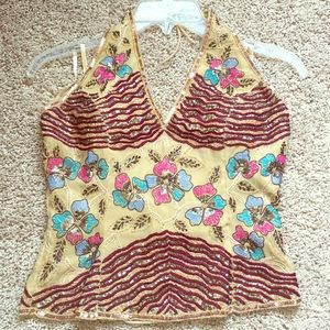 Beaded Boutique Halter Top